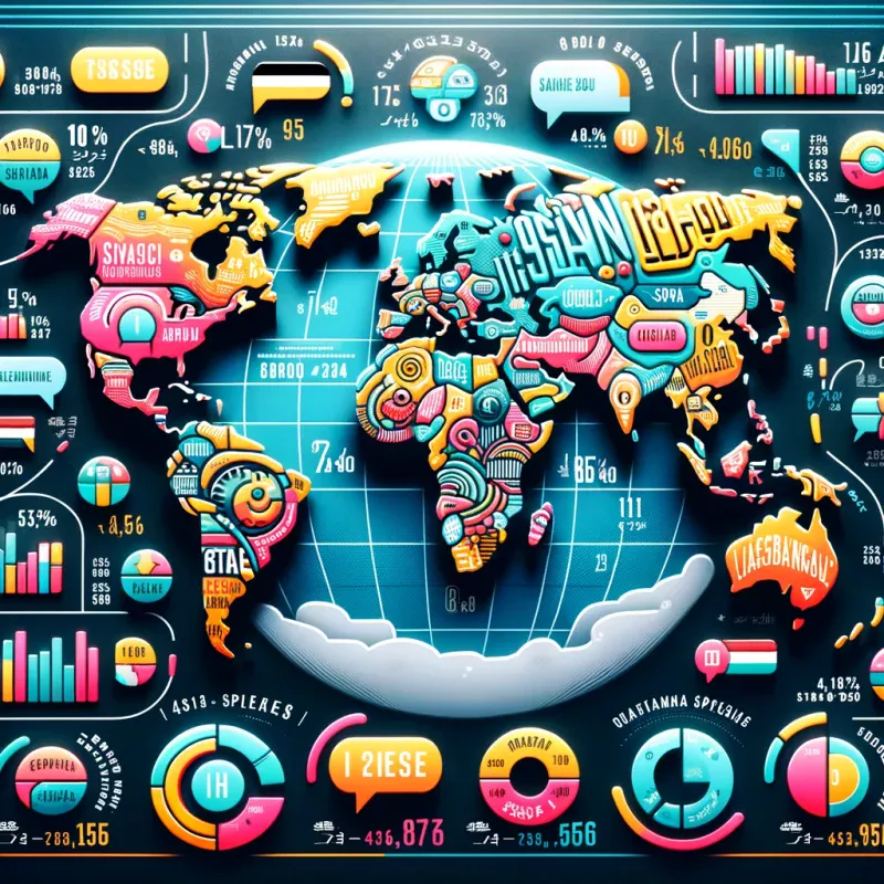 2024年世界の言語と世界地図