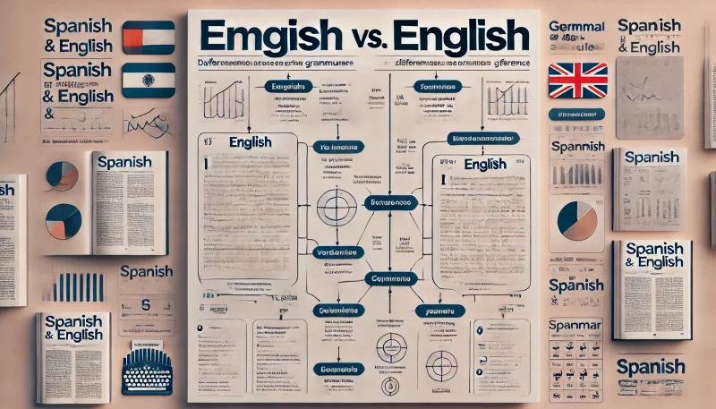 スペイン語 と英語の 文法