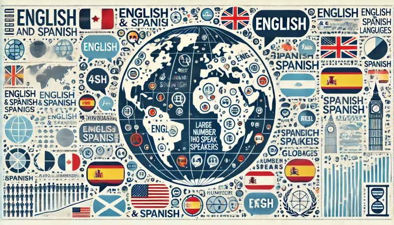 英語 とスペイン語 を使う人口