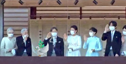 公務中の美智子様 左端