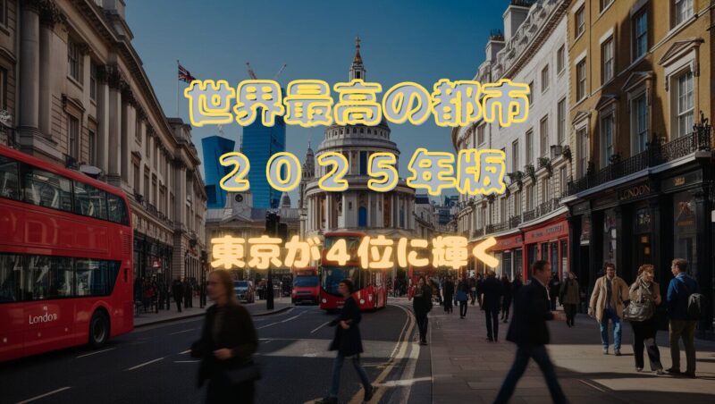 2025年版世界最高の都市：ロンドンが1位を守り、東京が4位に輝く理由