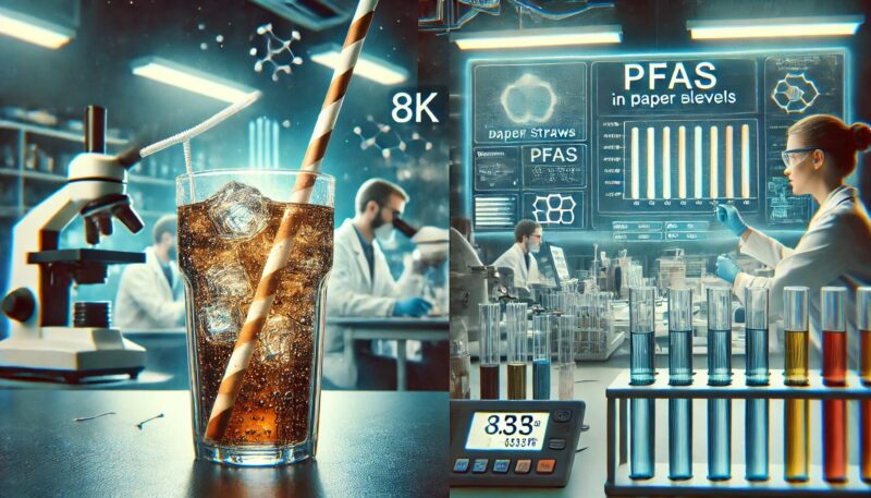 紙ストローのPFAS問題—どれくらい検出されている?