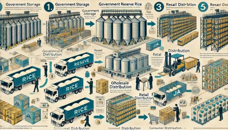 備蓄米はどこに流通しているのか?