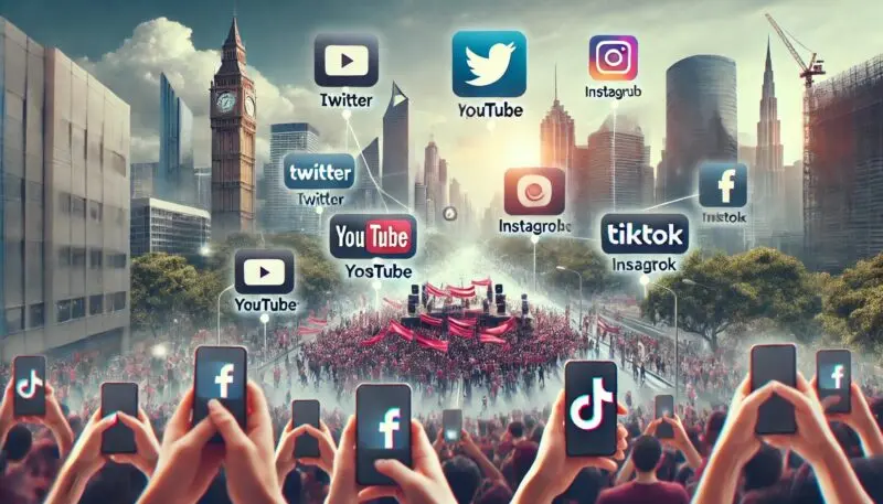 SNSでの発信とデモの拡散