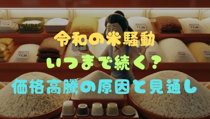 令和の米騒動 いつまで続く？価格高騰の原因