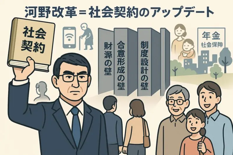 変化する社会に合わせて「社会保障のルール(社会契約)」