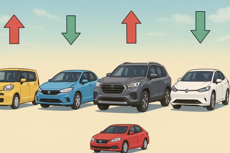 【車種別】あなたの自動車税は上がる？下がる？簡単シミュレーション
