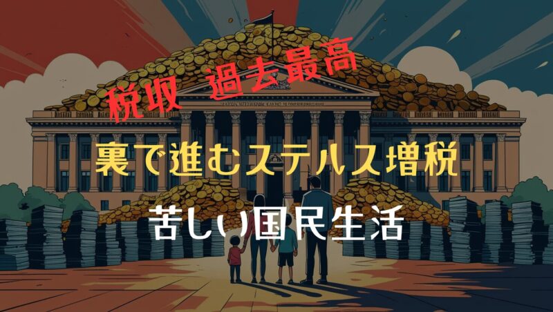 「税収 過去最高」の裏で進むステルス増税。苦しい国民生活のカラクリとは