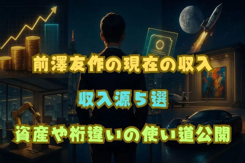 前澤友作の現在の収入源5選！ZOZO売却後の資産はいくら？ケタ違いの使い道