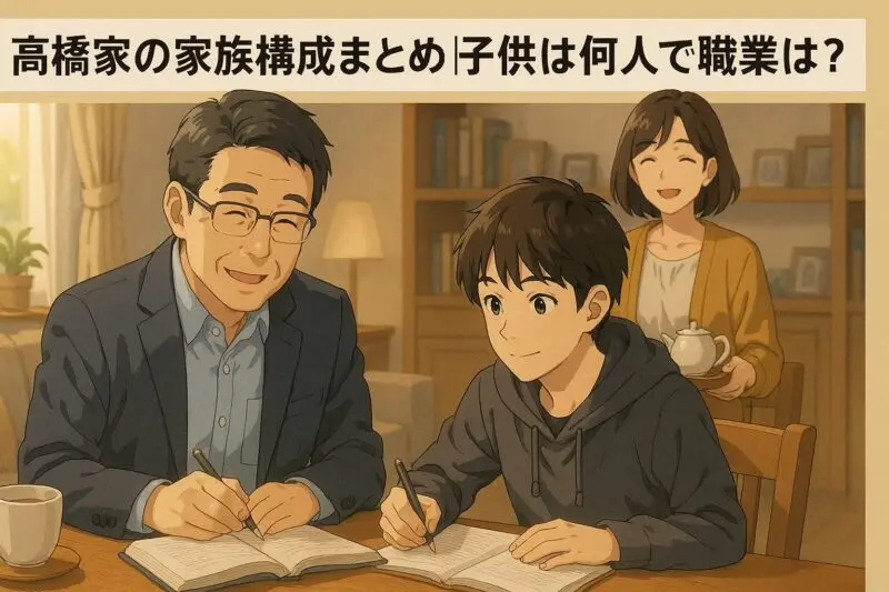高橋家の家族構成まとめ｜子供は何人で職業は？