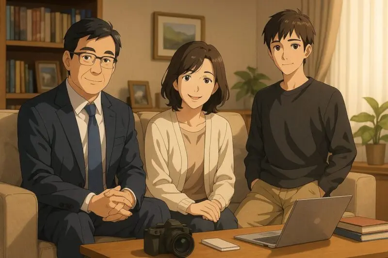 家庭で見せる「父親・夫」としての一面