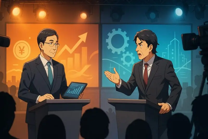 現在:メディアでの共演と政策上の視点の違い