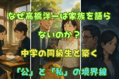 なぜ高橋洋一は家族を語らないのか？中学の同級生の妻と築く「公」と「私」の境界線