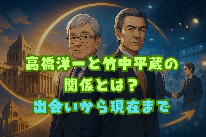 高橋洋一と竹中平蔵の関係とは？出会いから現在まで