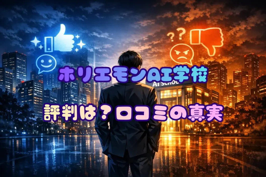 ホリエモンAI学校の評判は？稼げない・高いという口コミの真実を検証