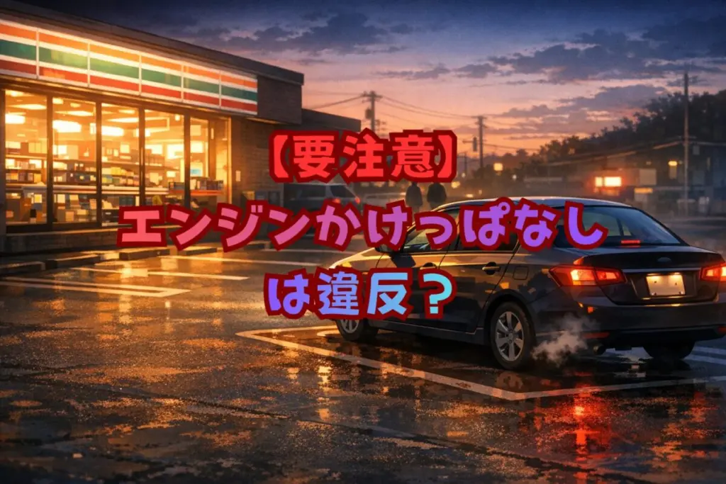 【要注意】車のエンジンかけっぱなしは違反！道路交通法の基準と対策