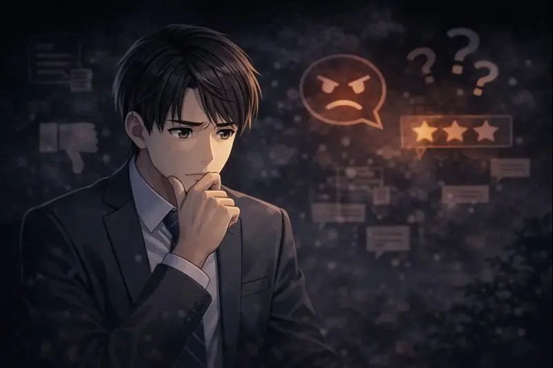 一方で、悪い評判・不満の声もある