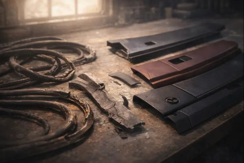 ゴム・樹脂・内装部品の劣化と、再生で詰まるポイント