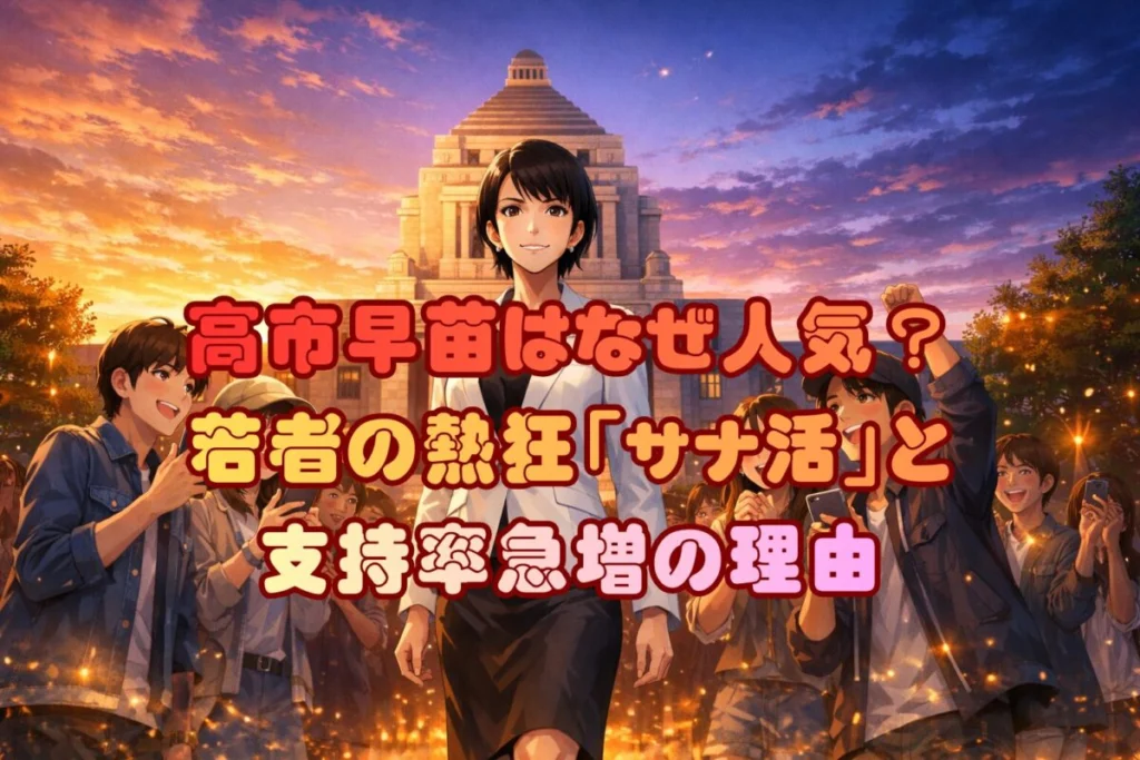 高市早苗はなぜ人気?若者の熱狂「サナ活」と支持率急増の理由を徹底分析