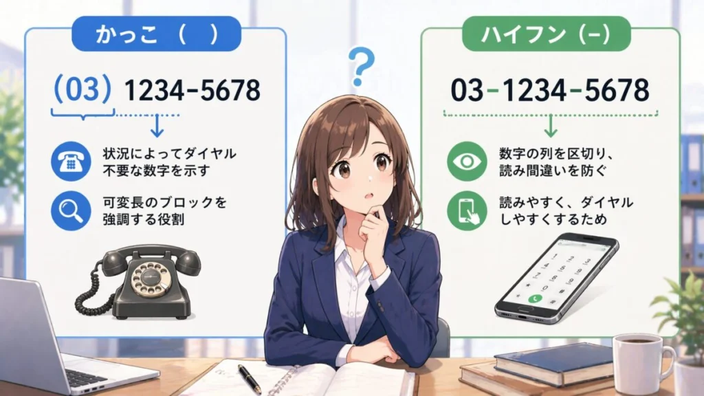 電話番号がかっこで区切られている理由とは？