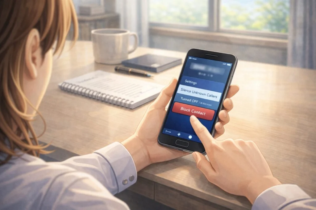 しつこい0800番号を着信拒否する方法