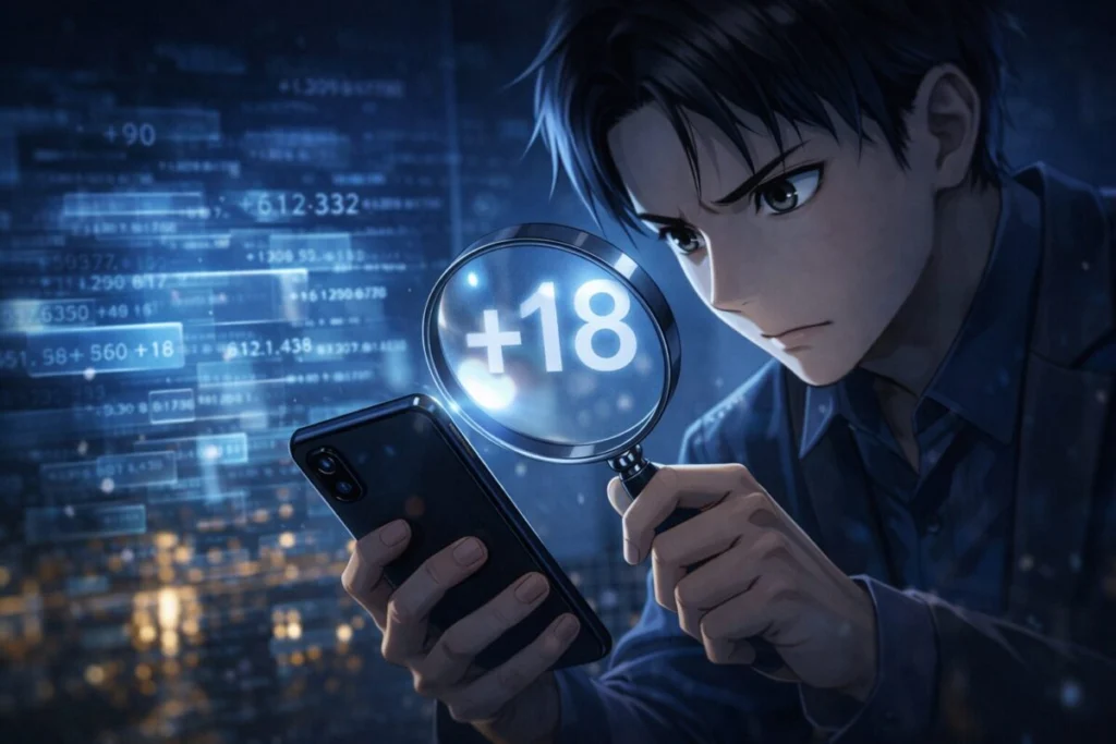 「+18」と表示される電話番号の正体とは