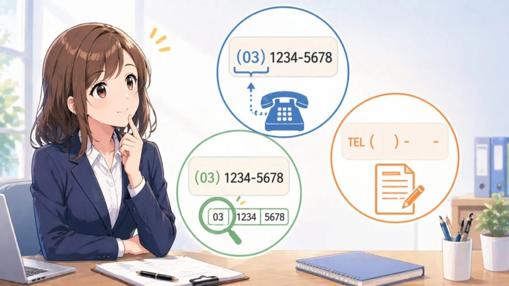 電話番号の「かっこ（）」にはどんな意味がある？