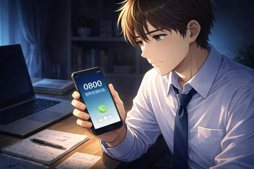 0800番号は企業や公的機関でも使われている