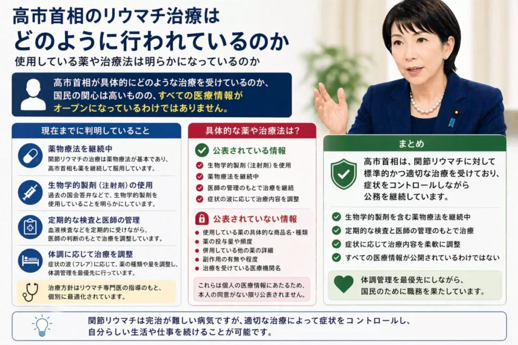 使用している薬や治療法は明らかになっているのか