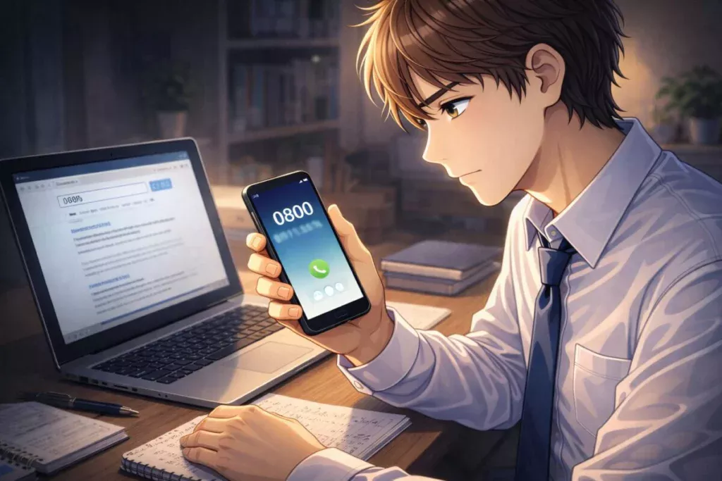 0800からの電話は怪しいのか