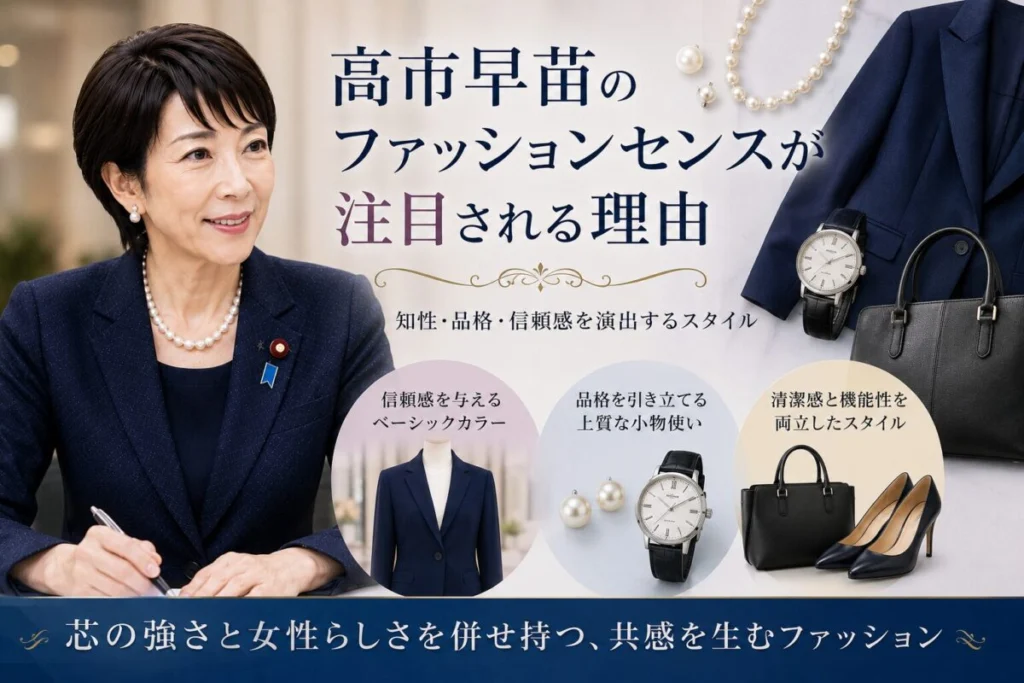 高市早苗のファッションセンスが注目される理由