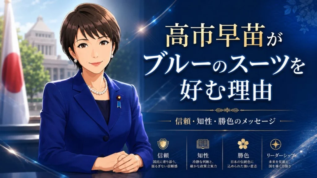 高市早苗がブルーのスーツを好む理由