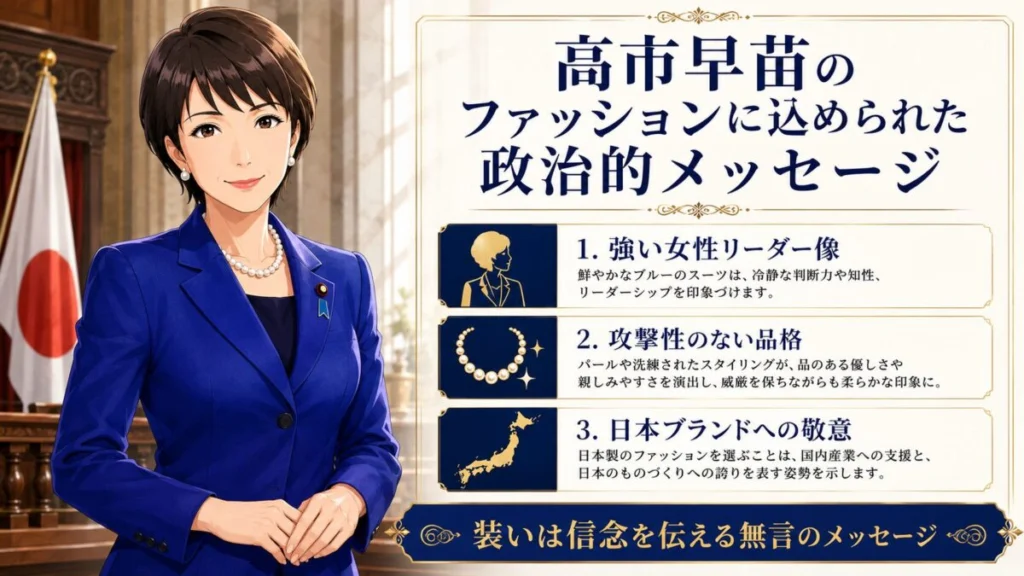 高市早苗のファッションに込められた政治的メッセージ