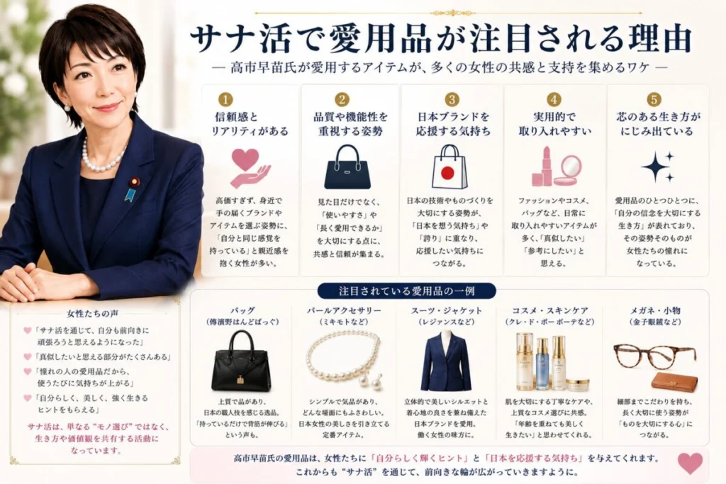 サナ活で愛用品が注目される理由