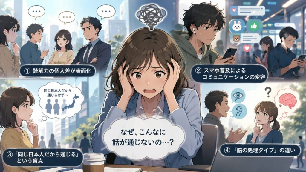なぜ話が通じない日本人が増えると感じるのか