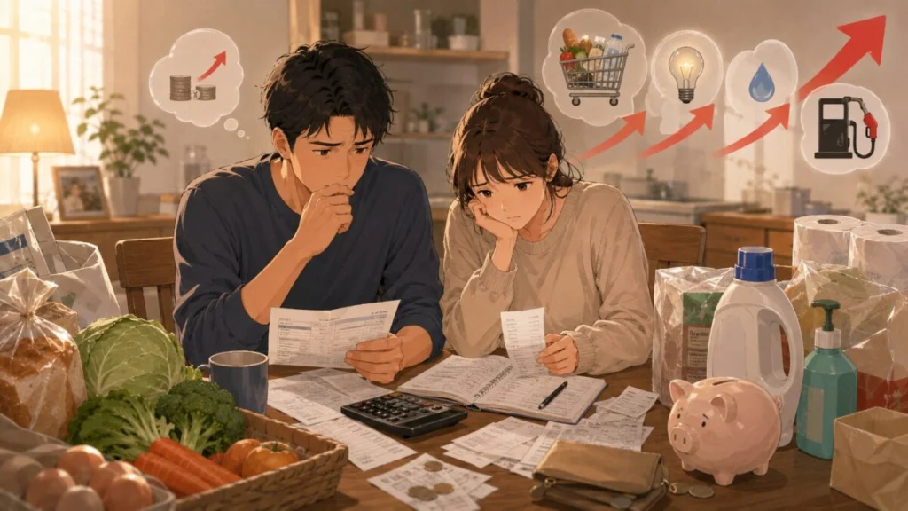 実質賃金の低下が家計に与える影響