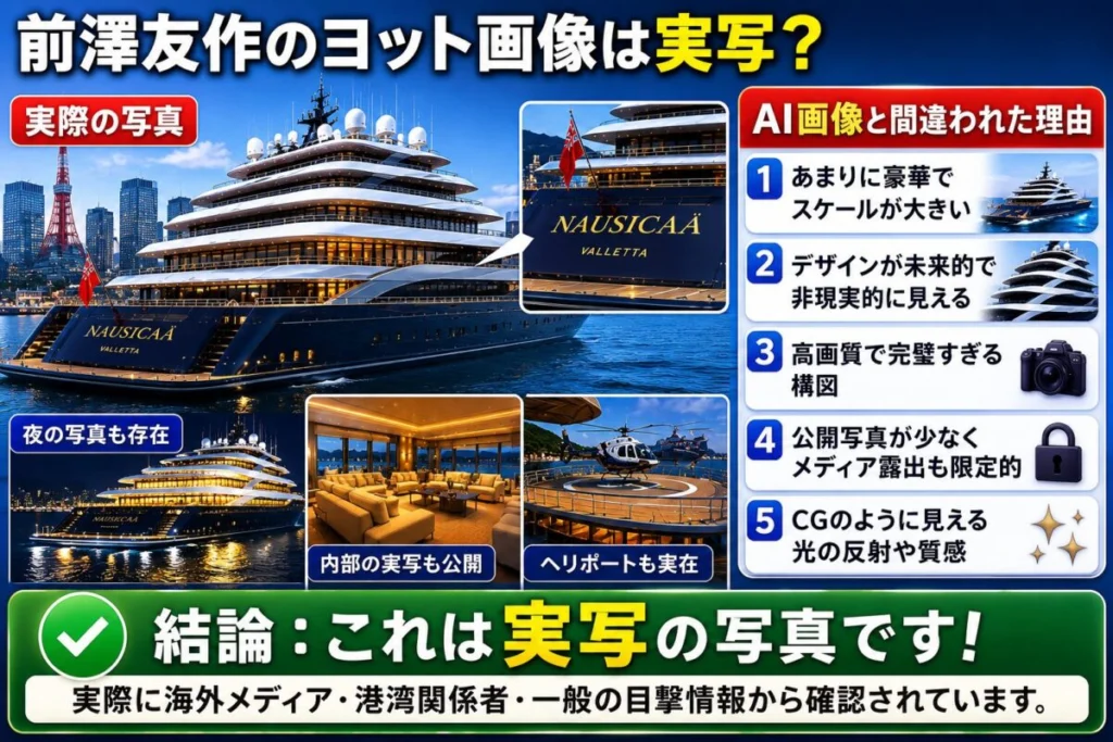 前澤友作のヨット画像は実写?AI画像と間違われた理由