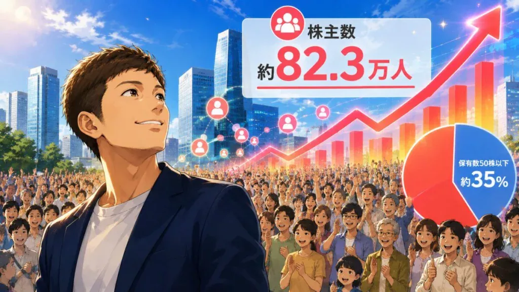 カブアンドの現在の株主数はどれくらい?