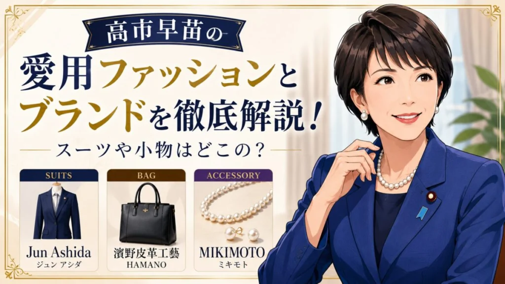高市早苗のファッションブランドはどこ?