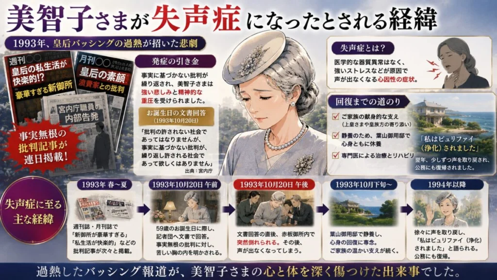 美智子さまが失声症になったとされる経緯