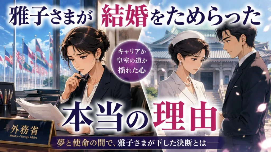 外務省のキャリアを手放したくなかったのか