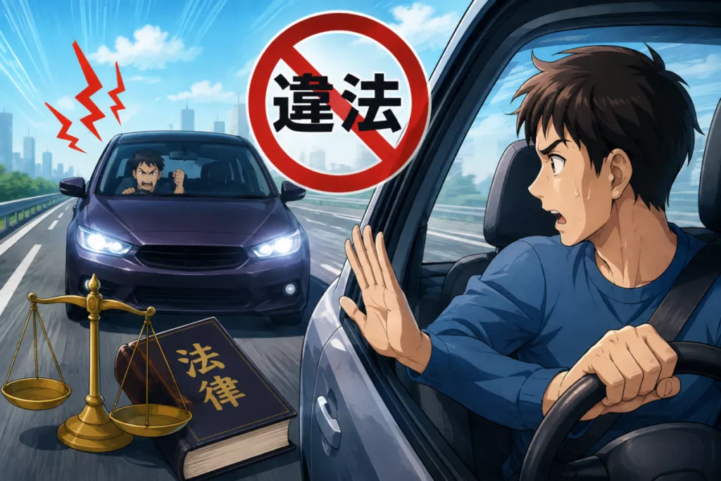 あおり運転への仕返しは違法になるのか